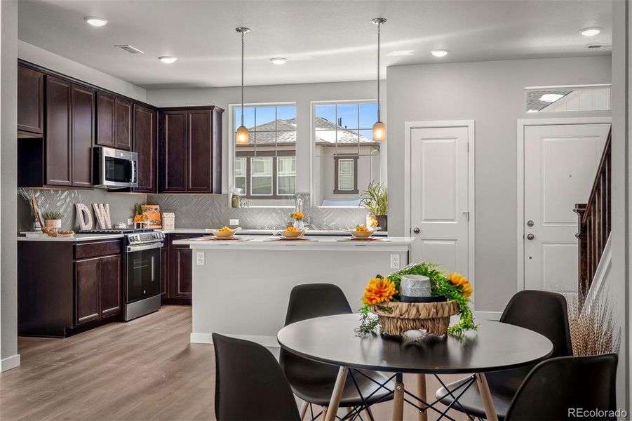 Furnished interior view inside a new home in Revel Crossing at Wolf Ranch – The Ascent Collection, Colorado Springs (Image 5).