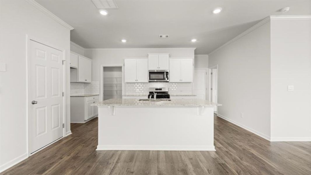 Furnished interior view inside a new home in Parkside at Carter Grove, Cartersville (Image 13).
