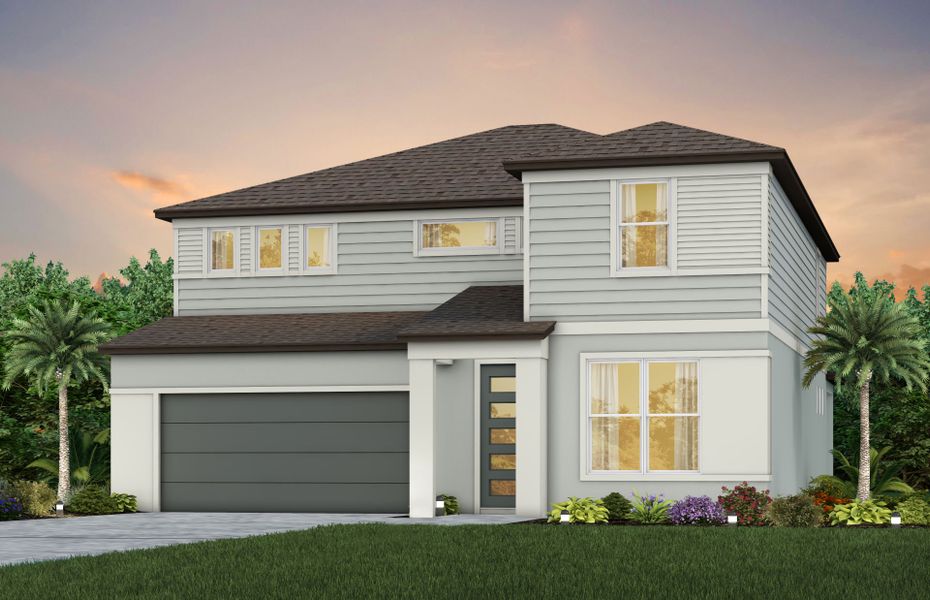 Representative exterior photo of a completed home built from the Wynfield by Pulte Homes in Seaire, Parrish, FL (Image 9).