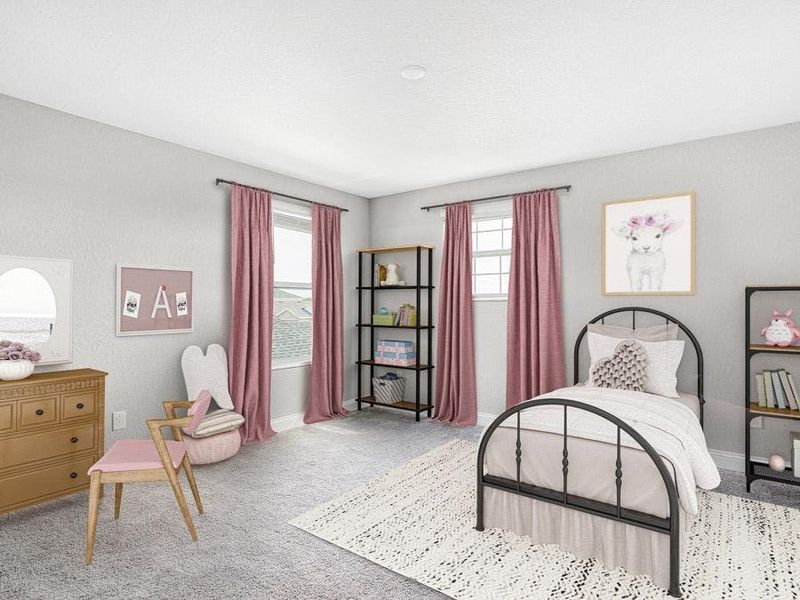 Spacious secondary bedrooms provide room for everyone in your household - Wayfair III by Highland Homes Spacious secondary bedrooms provide room for everyone in your household - Wayfair III by Highland Homes