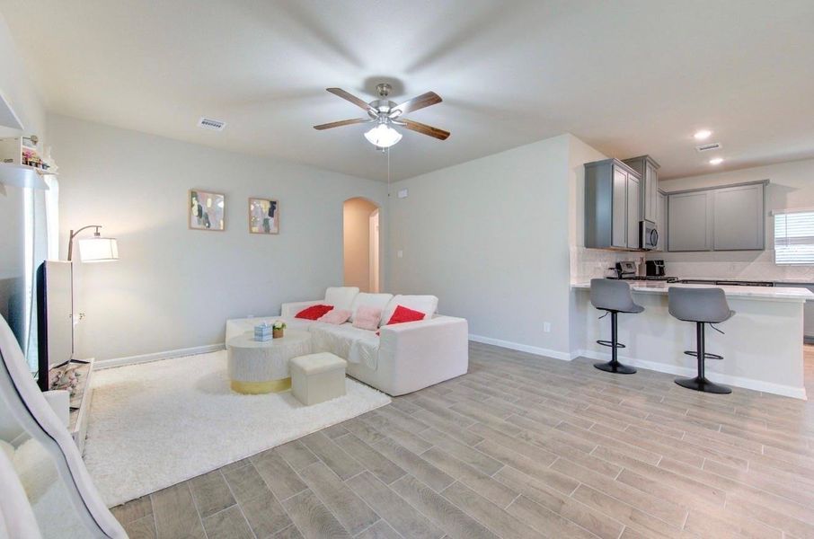 Furnished interior view inside a new home in Rosehill Meadow, Tomball (Image 4).