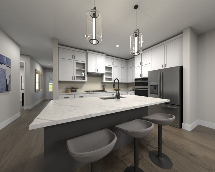 Skip takeout and prep dinner in the well-appointed kitchen. Skip takeout and prep dinner in the well-appointed kitchen.