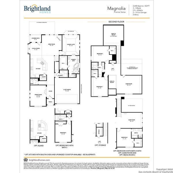 2D floor plan layout of this home in Veranda, San Antonio, TX (Image 3).