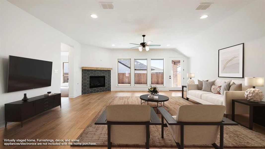 Furnished interior view inside a new home in Devonshire, Forney (Image 6).