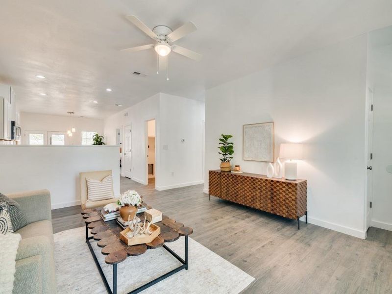 Furnished interior view inside a new home in , Commerce (Image 3). Furnished interior view inside a new home in , Commerce (Image 3).