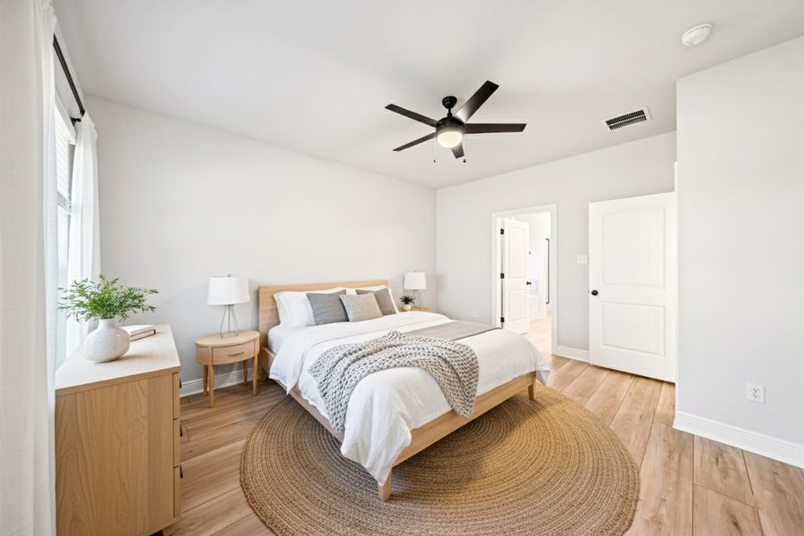 Front exterior of a new home in Eagle Pointe, Pensacola, FL, highlighting curb appeal (Image 16).