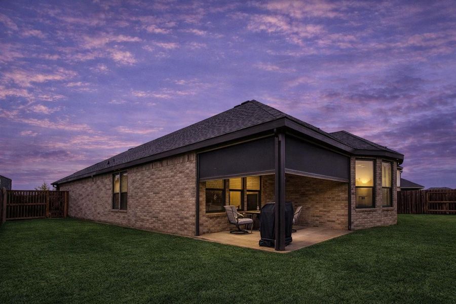 Exterior details and patio area of a home in Katy Court, Katy (Image 24).