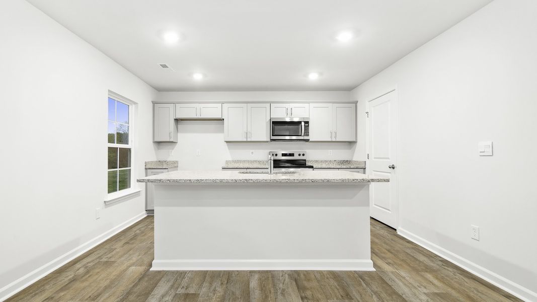 Furnished interior view inside a new home in Hudson Glen, Mocksville (Image 6). Furnished interior view inside a new home in Hudson Glen, Mocksville (Image 6).