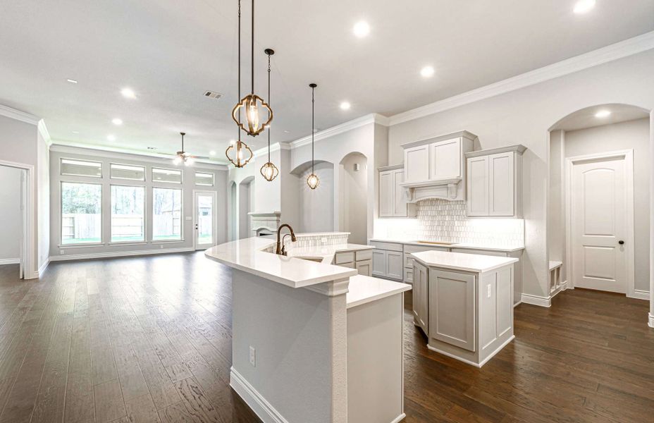 Representative furnished interior of a home built from the 3358 by Ravenna Homes in Artavia 70′, Conroe (Image 5).