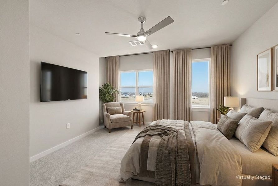 Furnished interior view inside a new home in Wildridge, Oak Point (Image 8).
