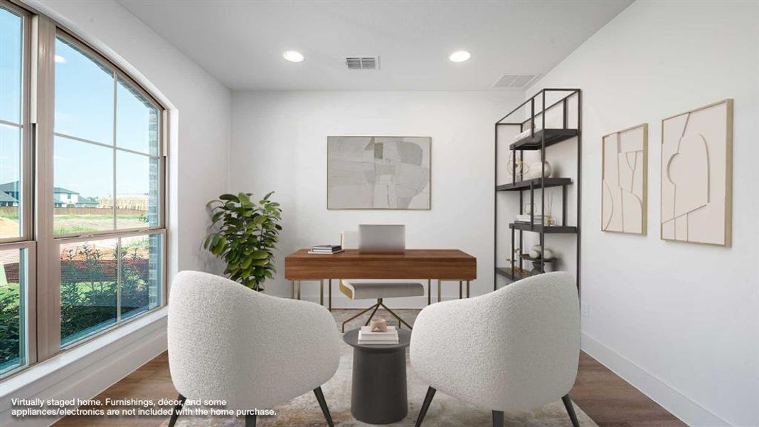 Furnished interior view inside a new home in Trinity Falls 60', McKinney (Image 11). Furnished interior view inside a new home in Trinity Falls 60', McKinney (Image 11).