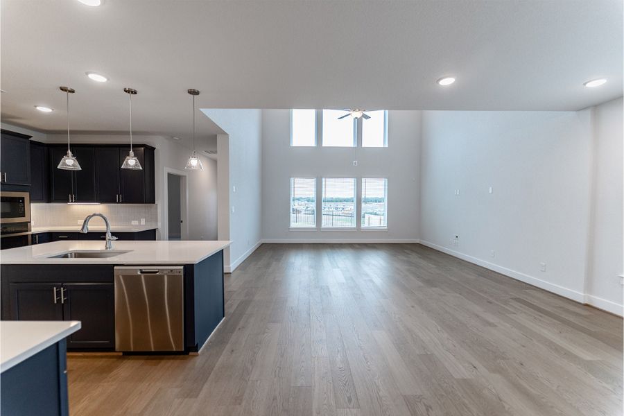Furnished interior view inside a new home in Lariat, Liberty Hill (Image 3).