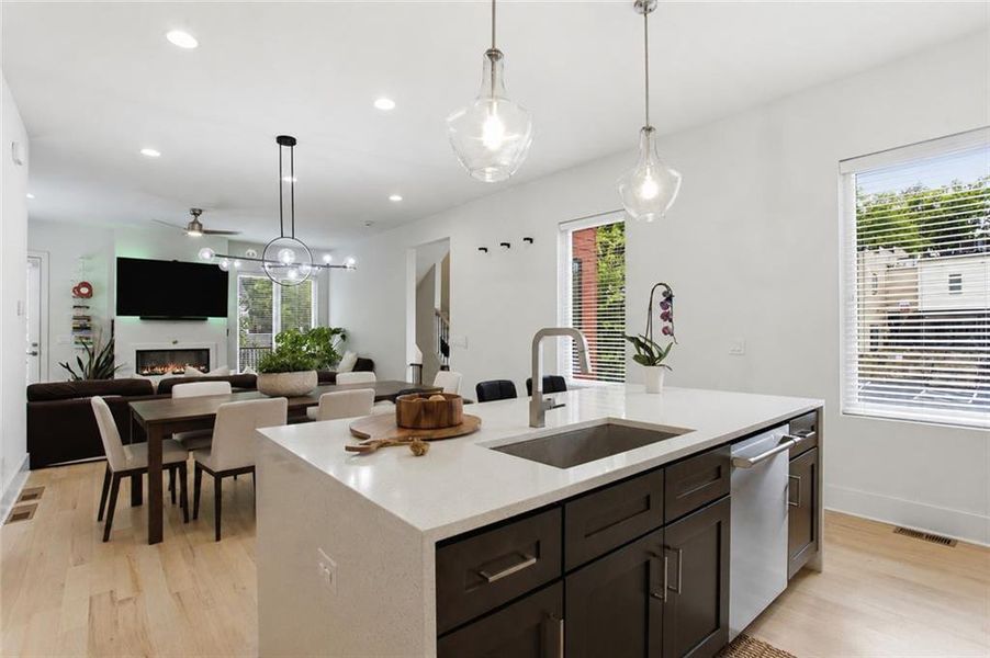 Furnished interior view inside a new home in , Atlanta (Image 6).