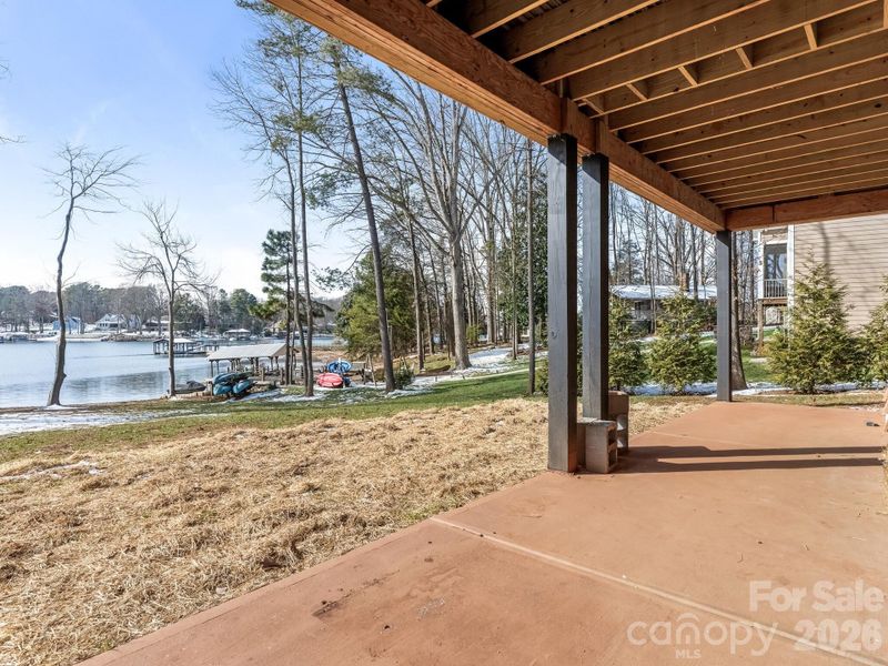 Exterior details and patio area of a home in , Mooresville (Image 24).