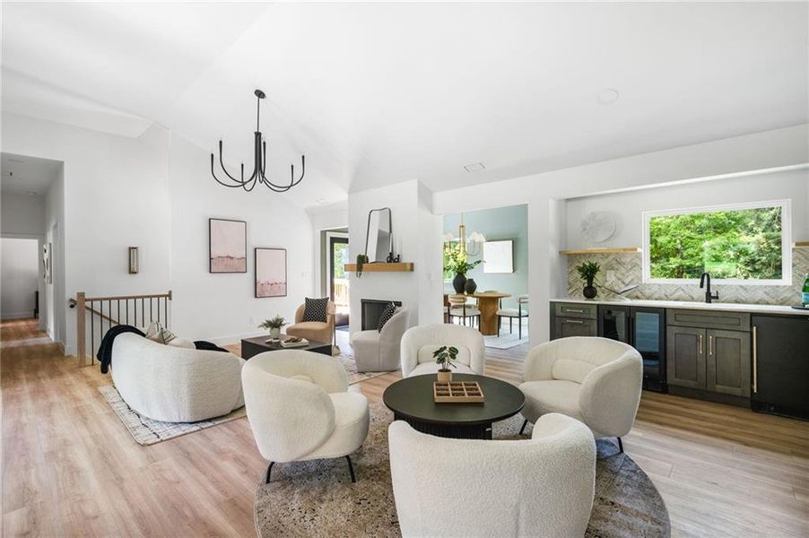 Furnished interior view inside a new home in , Alpharetta (Image 49).