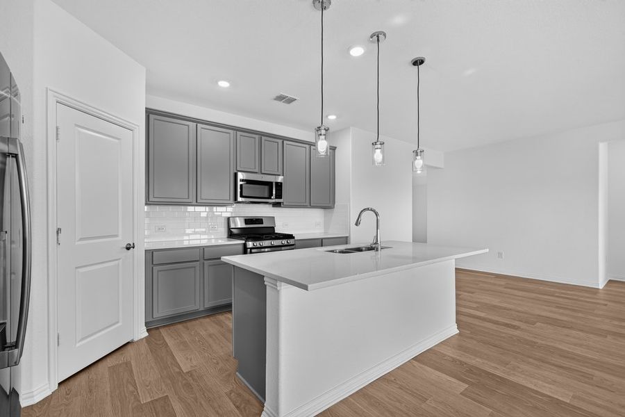Furnished interior view inside a new home in Parks at Foster Crossing, Anna (Image 8).