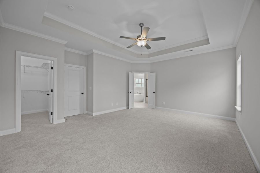Spacious, unfurnished interior of a new home in The Preserve at Langston, Winterville (Image 42).