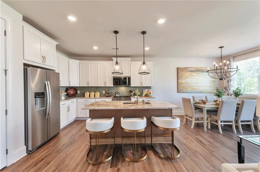 Furnished interior view inside a new home in , Marietta (Image 10).