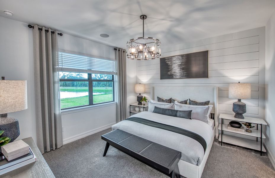 Furnished interior view inside a new home in The Strand at Cedar Grove, North Port (Image 16).