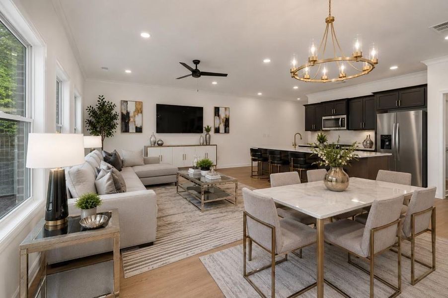Furnished interior view inside a new home in Wildwood Place, Powder Springs (Image 11).