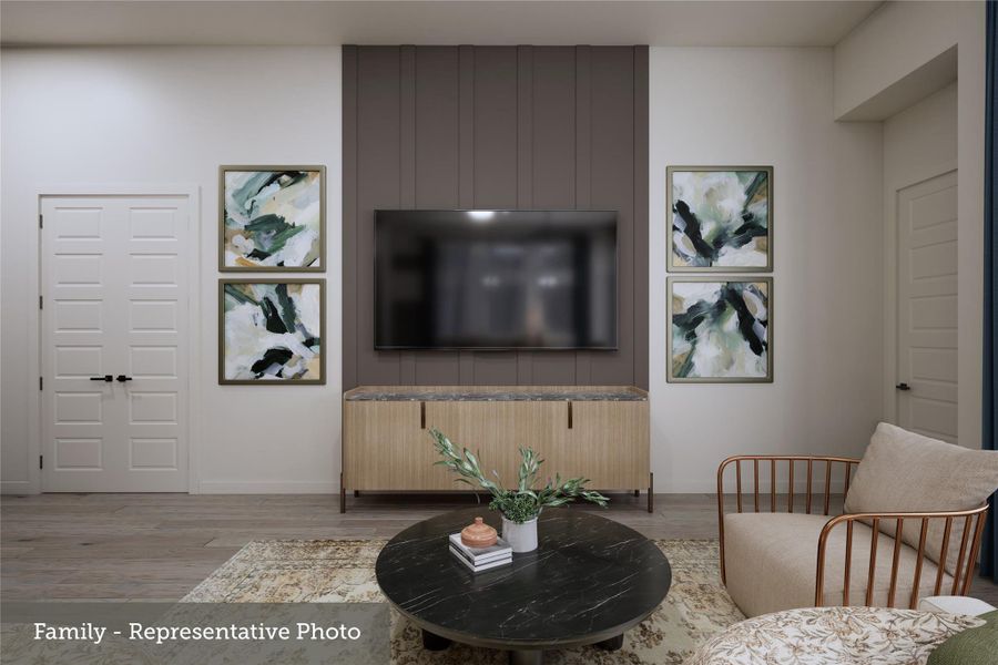 Furnished interior view inside a new home in ARTAVIA 50' Homesites, Conroe (Image 13).