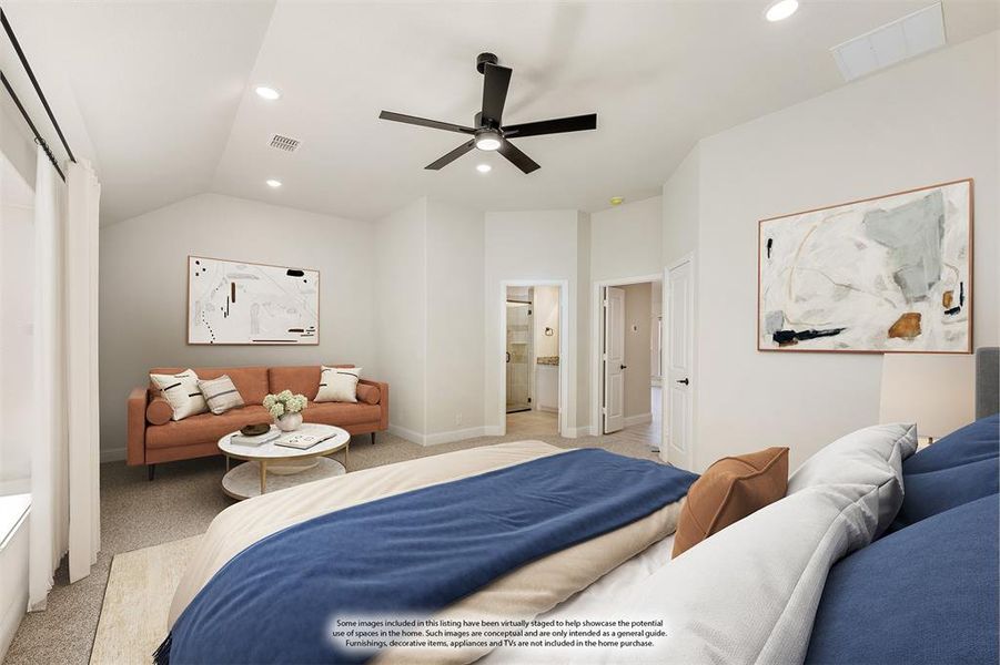 Furnished interior view inside a new home in Glenwood Meadows, Denton (Image 7). Furnished interior view inside a new home in Glenwood Meadows, Denton (Image 7).