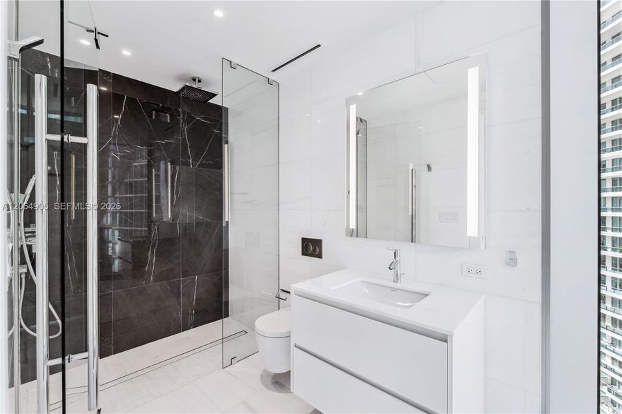 Furnished interior view inside a new home in , Miami (Image 11).