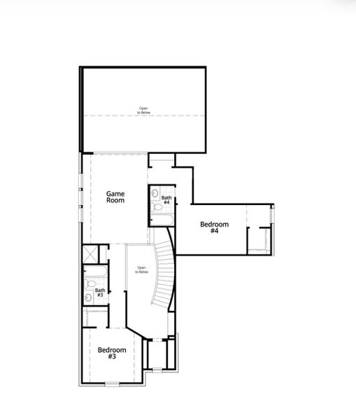 2D floor plan layout for the Cambridge Plan by Highland Homes in Two Step Farm: 50ft. lots, Montgomery, TX (Image 4). 2D floor plan layout for the Cambridge Plan by Highland Homes in Two Step Farm: 50ft. lots, Montgomery, TX (Image 4).