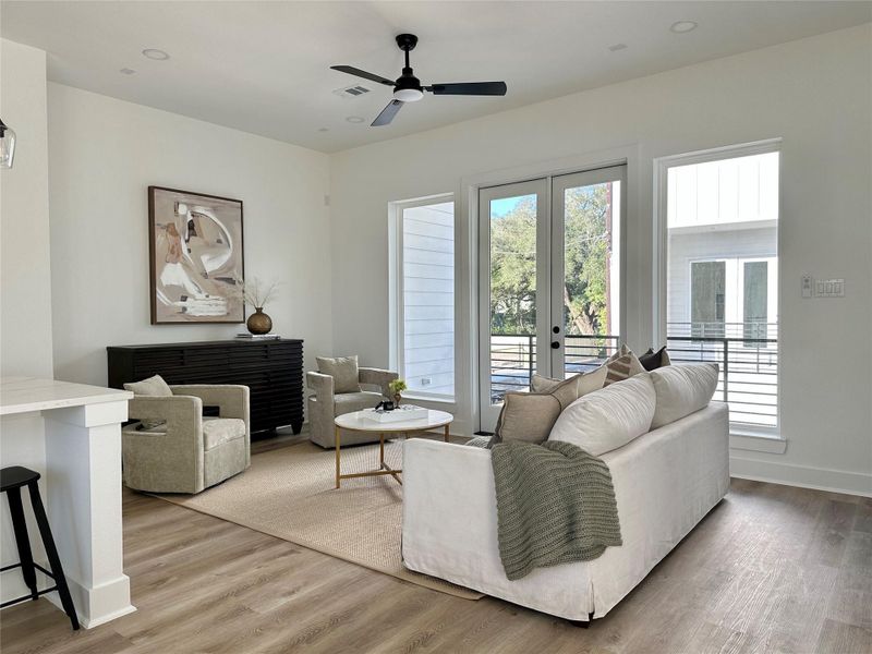 Furnished interior view inside a new home in , Houston (Image 34). Furnished interior view inside a new home in , Houston (Image 34).