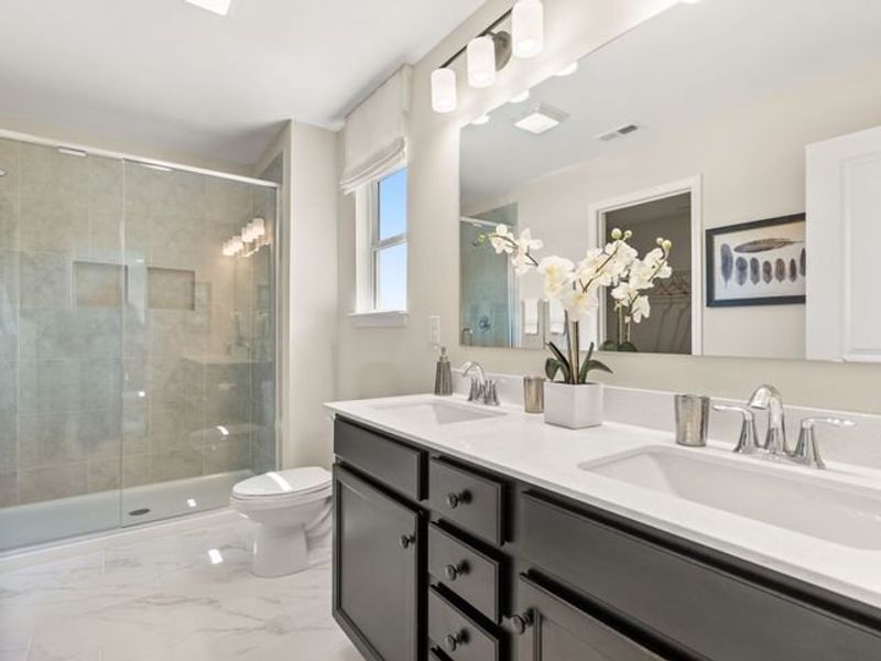 Representative furnished interior of a home built from the Somerset by True Homes in Swaim Meadows, Winston-Salem (Image 18).