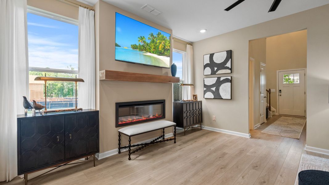 Representative furnished interior of a home built from the Millhaven by DRB Homes in Enclave at Evergreen, Fairburn (Image 7).