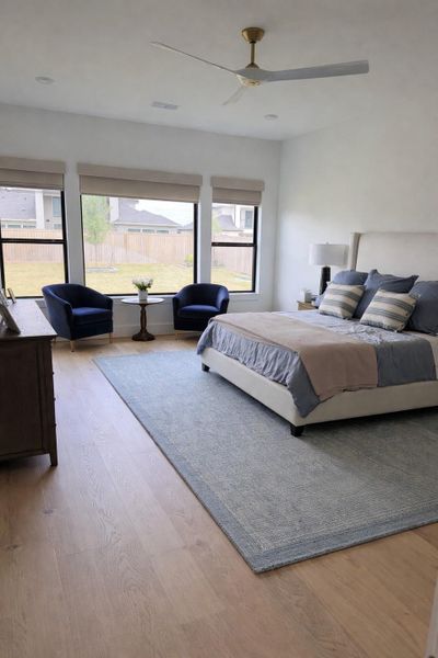 The home provides a spacious main suite. Representative image. The home provides a spacious main suite. Representative image.