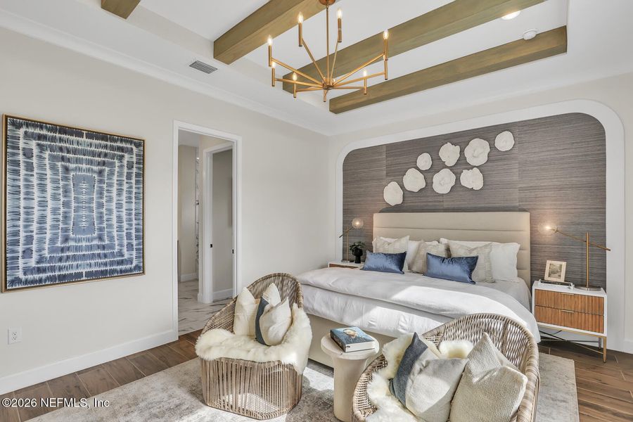 Furnished interior view inside a new home in , Flagler Beach (Image 24).