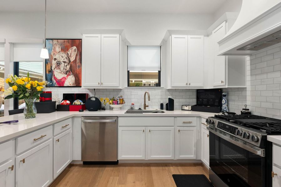 Furnished interior view inside a new home in Timbergrove Trails, Houston (Image 7).