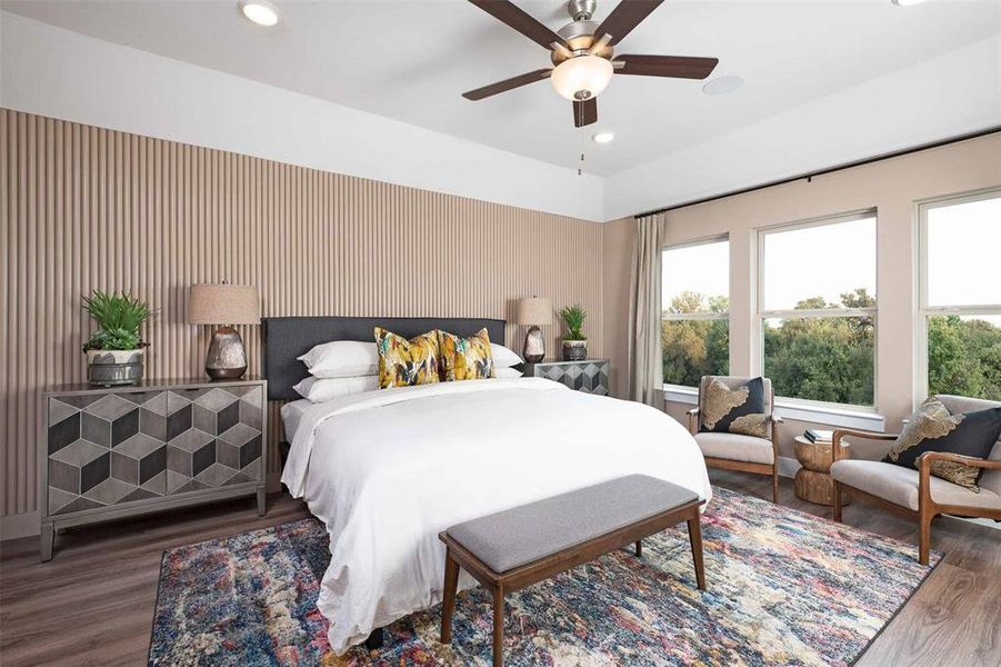 Furnished interior view inside a new home in Discovery Collection at View at the Reserve, Mansfield (Image 25). Furnished interior view inside a new home in Discovery Collection at View at the Reserve, Mansfield (Image 25).