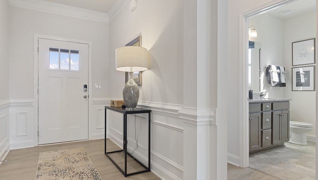 Representative furnished interior of a home built from the ROBINSON by D.R. Horton in Cottonwood Ridge, Piedmont (Image 6).