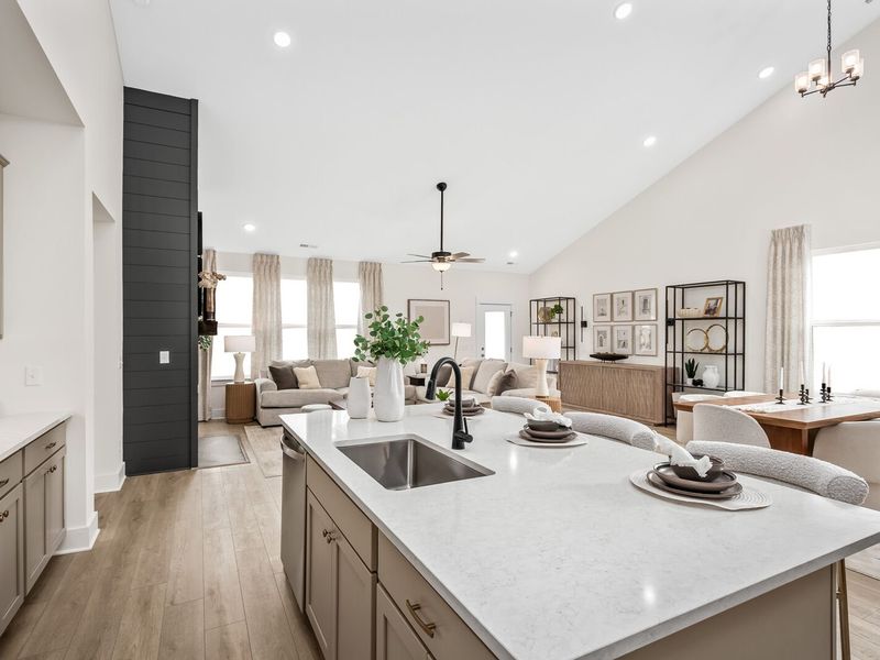 Representative furnished interior of a home built from the The Ridgeport E by Davidson Homes LLC in Benders Cove, Mount Juliet (Image 17).