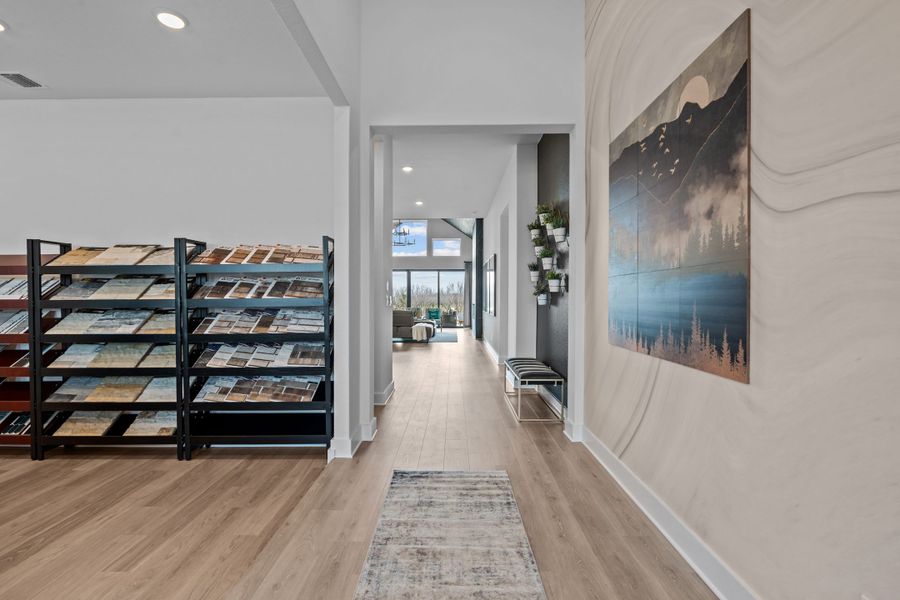 Furnished interior view inside a new home in Lariat, Liberty Hill (Image 18).