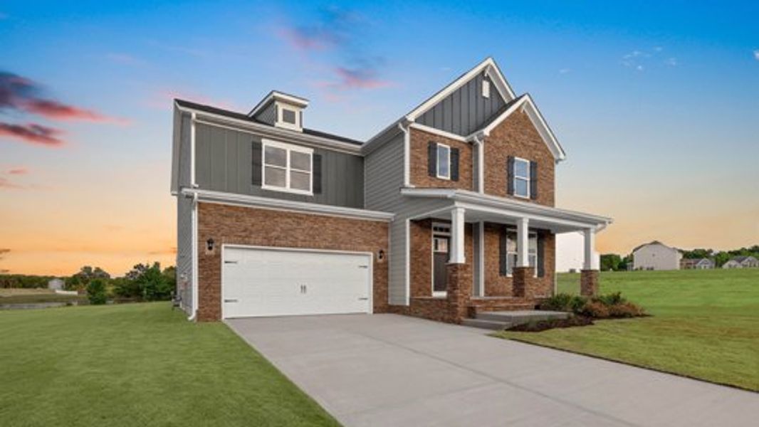 Representative exterior photo of a completed home built from the Jordan by D.R. Horton in Kalas Falls, Wake Forest, NC (Image 29). Representative exterior photo of a completed home built from the Jordan by D.R. Horton in Kalas Falls, Wake Forest, NC (Image 29).