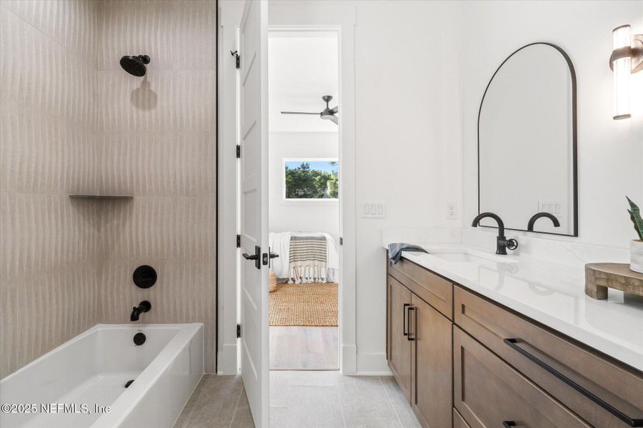 Furnished interior view inside a new home in , Jacksonville Beach (Image 33). Furnished interior view inside a new home in , Jacksonville Beach (Image 33).