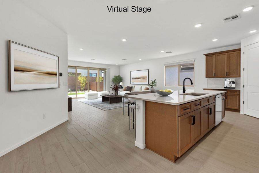 Furnished interior view inside a new home in Oasis At Rocking K, Vail (Image 4).