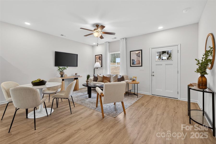 Furnished interior view inside a new home in , Statesville (Image 17).
