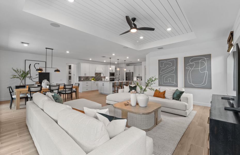 New construction home with an open concept layout