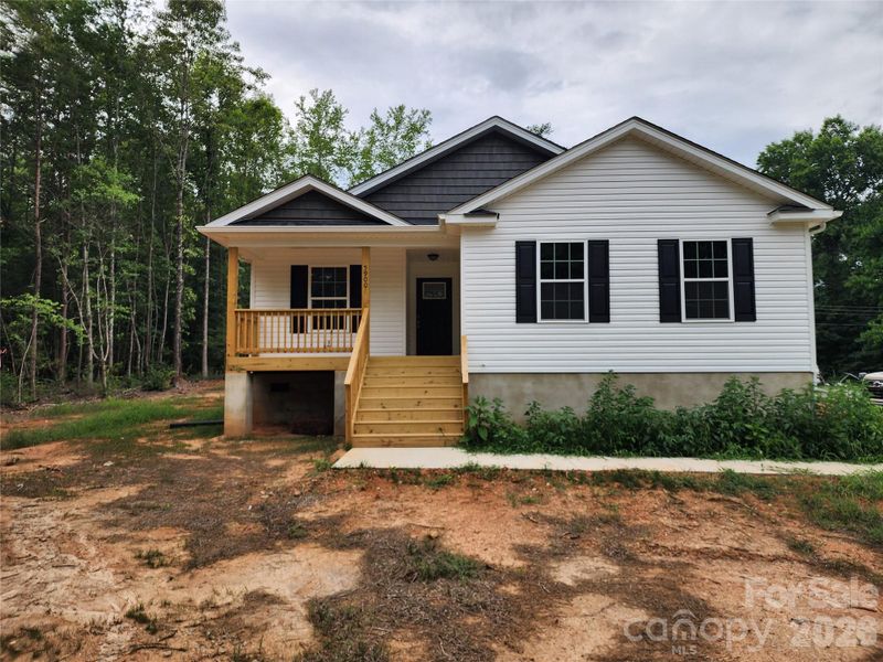 Front Elev w/ Large Covered Front Porch