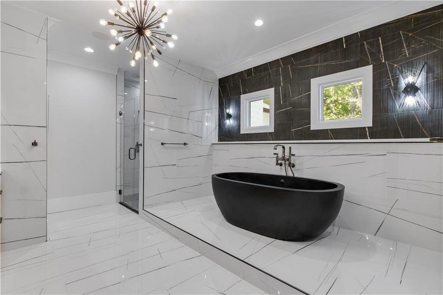 Furnished interior view inside a new home in , Roswell (Image 65).