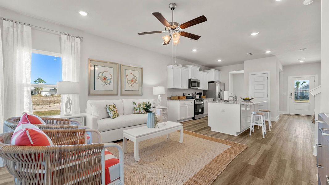 Furnished interior view inside a new home in WindMark Beach, Port Saint Joe (Image 16).