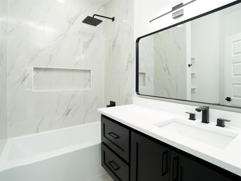 Furnished interior view inside a new home in , Dallas (Image 16). Furnished interior view inside a new home in , Dallas (Image 16).