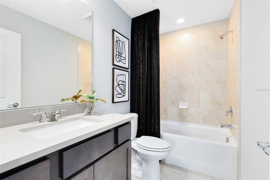 Furnished interior view inside a new home in EverBe, Orlando (Image 29).