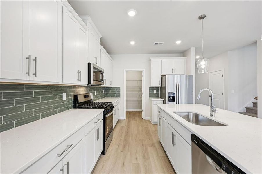 Furnished interior view inside a new home in Westmont Preserve, Powder Springs (Image 14).