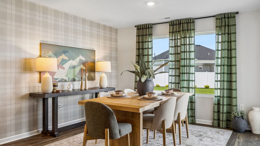 Representative furnished interior of a home built from the Aria by D.R. Horton in CDJ Farms, Portland (Image 8).